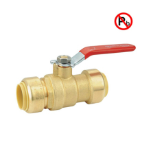 Lead free brass Push Fit Fnpt Ball Valve