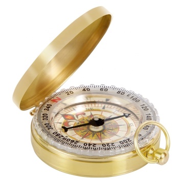Outdoor Hiking Camping Navigation Watch with Brass Compass