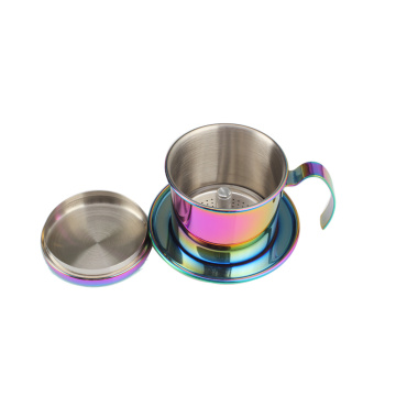 Colorful FoodGrade StainlessSteel VietnameseCoffee Maker