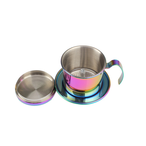 Colorful FoodGrade StainlessSteel VietnamitaCafetera