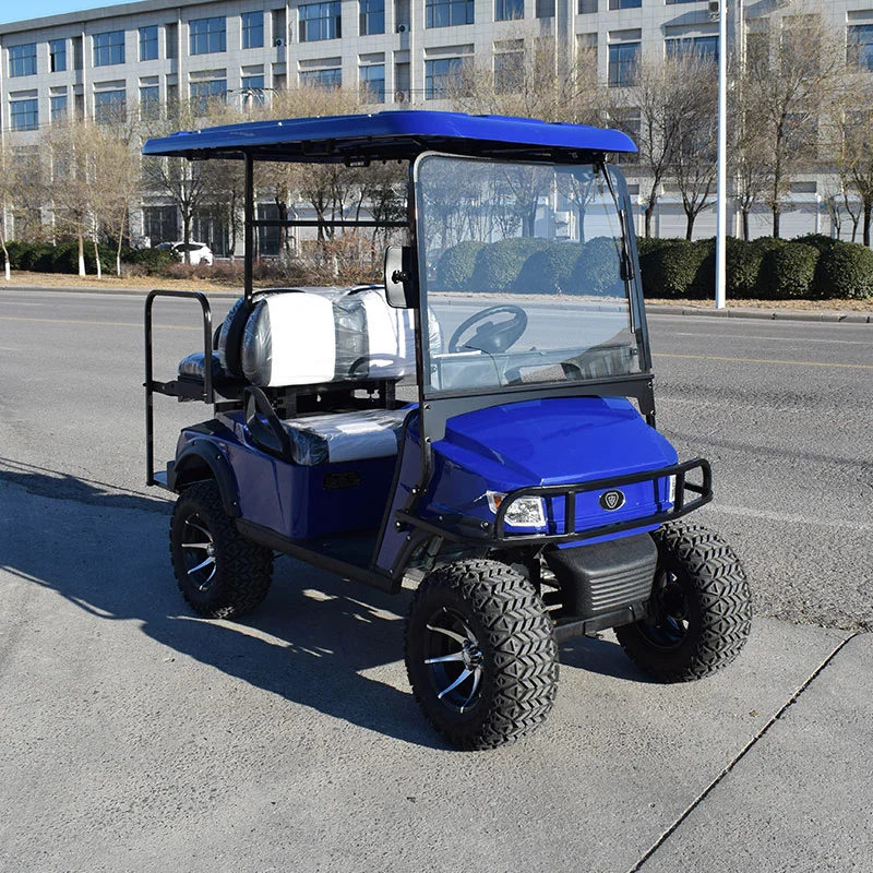 Hot Sale High Quality Yellow 2 Seats Electric Battery Golf Cart for Resort with Ce and SGS Certification