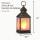 Flame Effect LED Lantern Golden Bürsted Schwarz