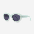 Oval Cat-eye Acetate female sunglasses