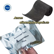 Industrial Armored Cast Black Cinta estructural 101MM X 4.5M Waterproof electrical Tape