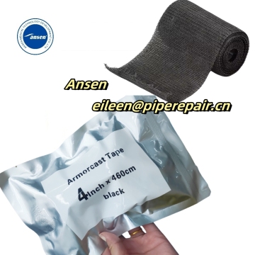 Industrial Armored Cast Black Cinta estructural 101MM X 4.5M Waterproof electrical Tape