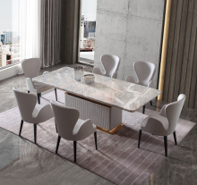 Italian Luxury Rectangular Dining Table