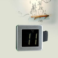 High selling LCD 0-50 degree glass bottle digital wine thermometer