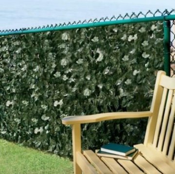 Artificial leaf fence
