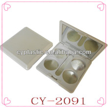 hot selling 4 colors eye shadow case with mirror,empty eyeshadow boxes Model CY-2091