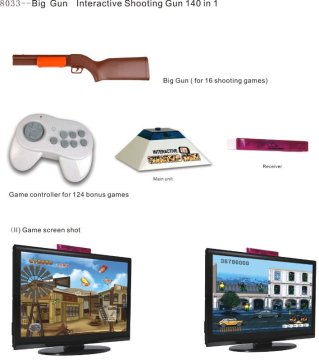 32bits shooting gun game player