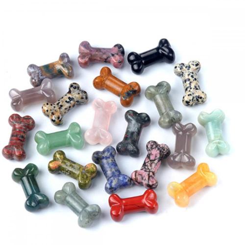 Gemstone 20X35MM Carving Bone Charm Home Decoration Natural Stone Quartz Crystal Bone for Decoration