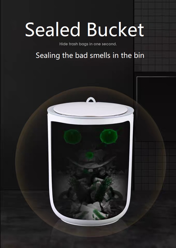 Round Plastic Trash Can