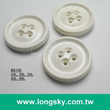 (#B6109) fancy nylon plastic round button with 4 holes
