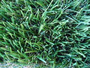 V Shape memery effect PE garden artificial grass , 12800Dte