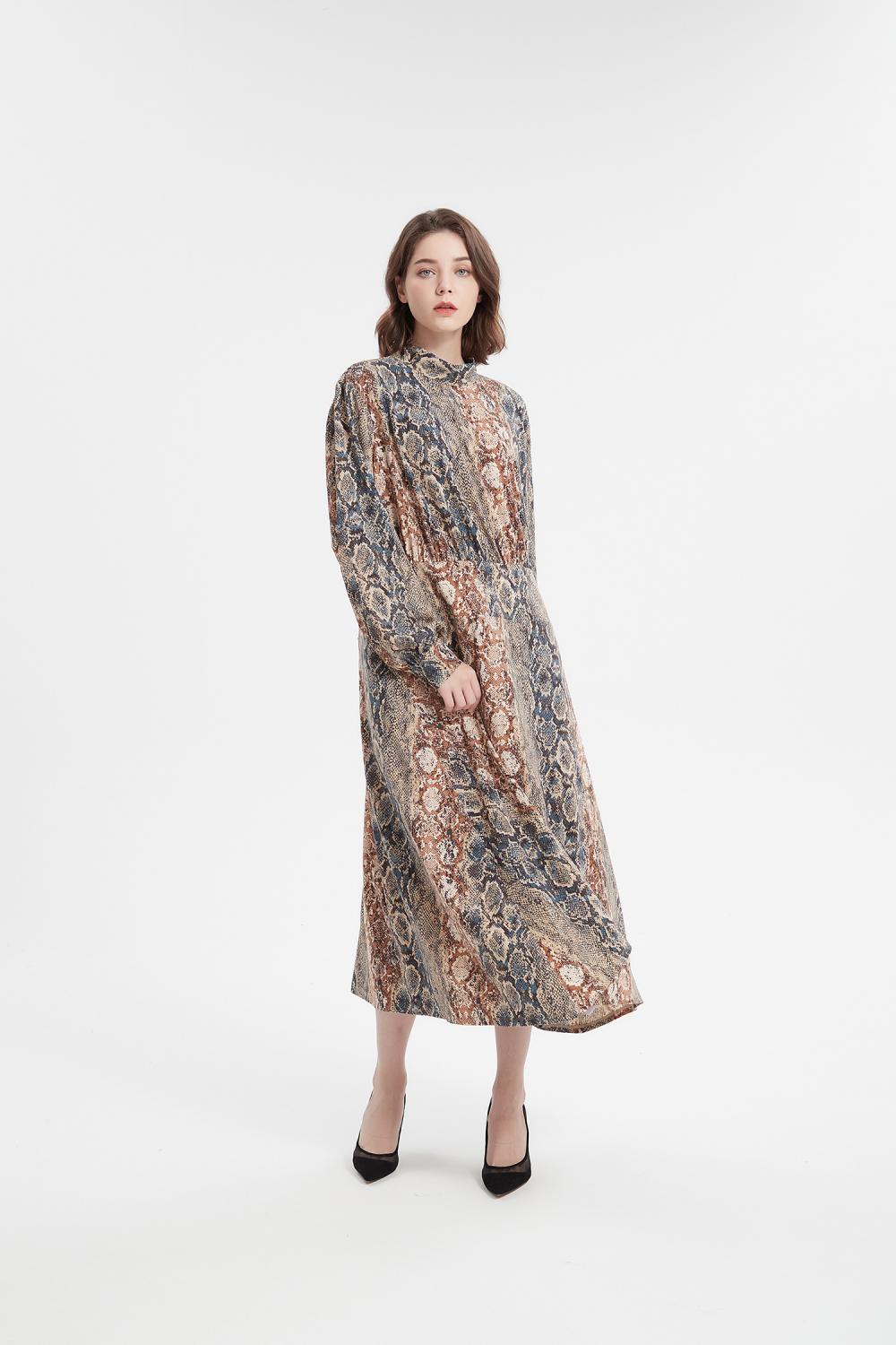 Snake Print Dress