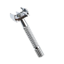 Adjustable Butterfly Open Razor with Metal Handle and Double-Edged Blades for Men - Cheaper Price