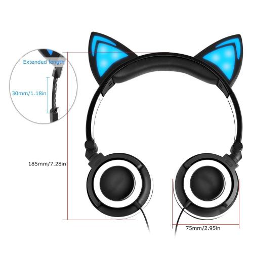 Cuffie stereo per gatti cablate con logo personalizzato