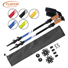 Aluminum 7075 Flip Lock System New Hiking Sticks