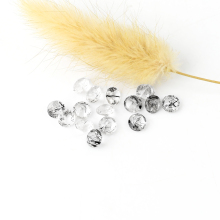 Natural Rutilated Quartz diamond Round cut for jewelry
