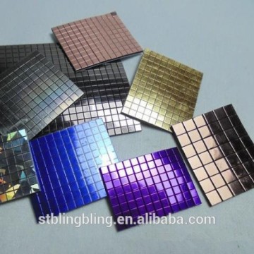 100cm*50mm metallic mirror sheet, Rhinestone mesh ,hot fix rhinestone sheet