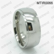 Shiny polished titanium rings,gr 2 pure titanium jewelry for men