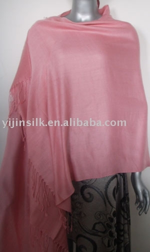 plain color pashmina shawl 003