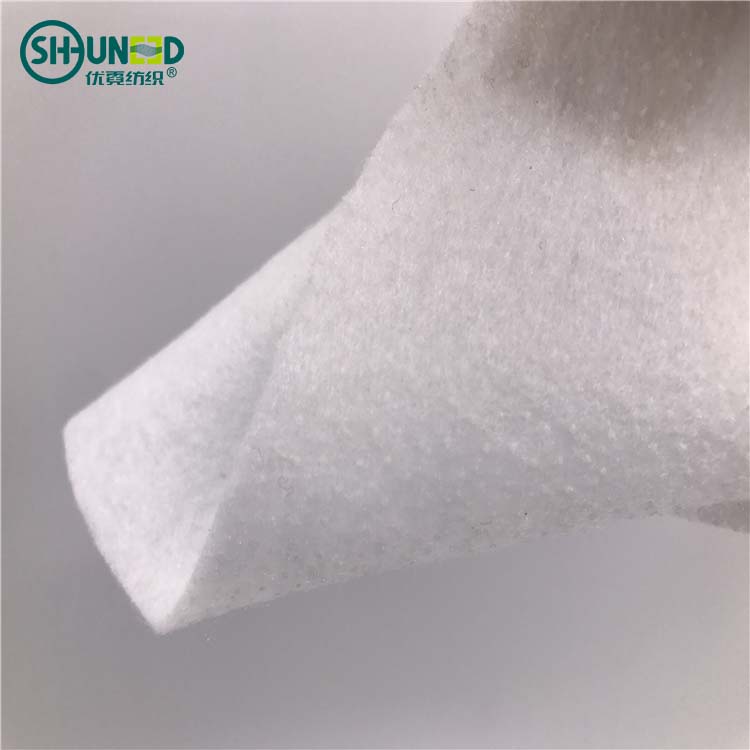 China supplier wholesale eco-friendly LDPE glue fusible polyester needle punched nonwoven fabric felt pad rolls for craft