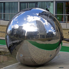 outdoor decoration mirror polished metal sphere stainless steel sculpture