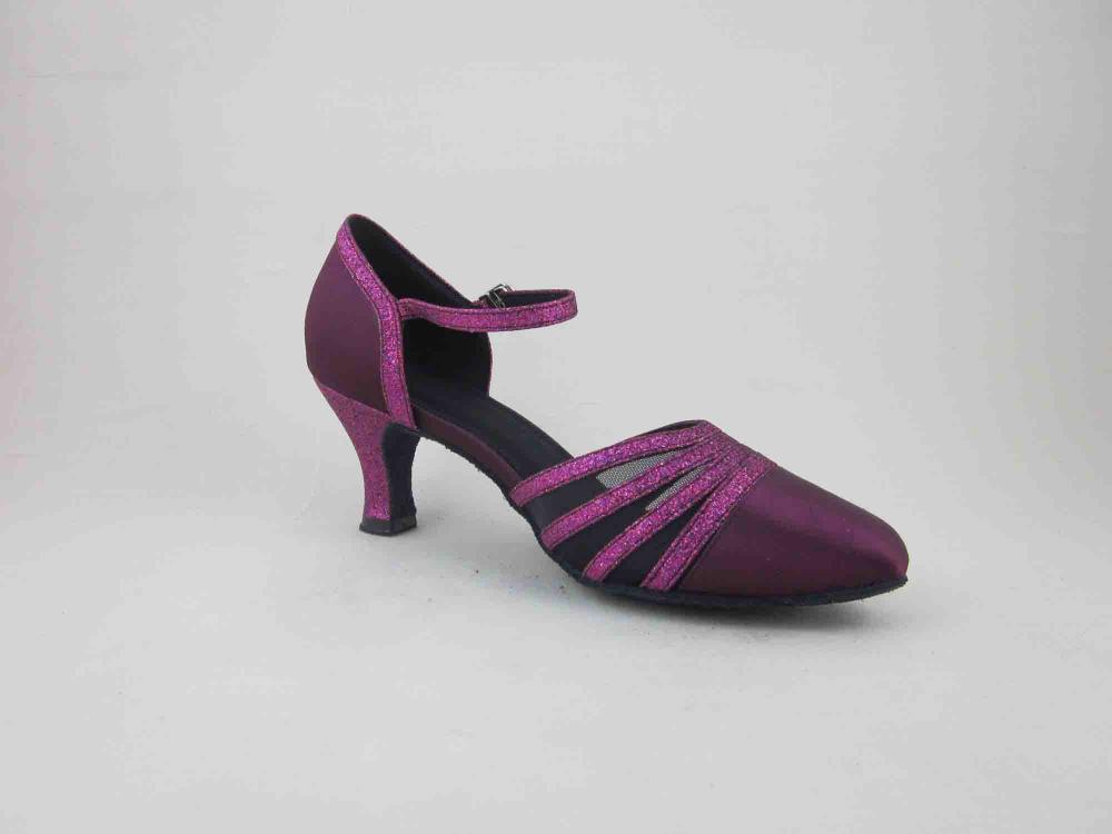 1 Inch Heel Purple Dance Shoes