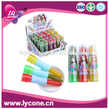 lipstick shape candy with fruit flavor lollipop