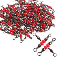 3-way Fishing Swivels Stainless Steel Strong Fishing Tackles Connector Snap Roll