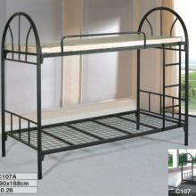 Saudi Arabic strong good quality bunk bed , shiny painting bunk bed ,thick metal iron steel bunk bed contract furniture bunk