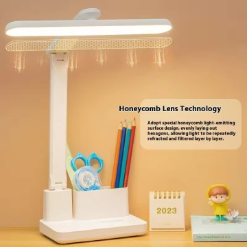 Modern Touch Control Double Head Desk Lamp