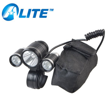 3 LED Headlight Powerful 1800lm Bike Headlight Rechargeable