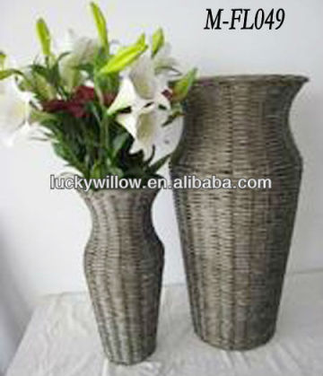 Home decorate wicker vase & flower basket