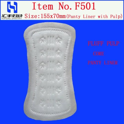 155mm Panty Liner with Fuff Pulp (F501)