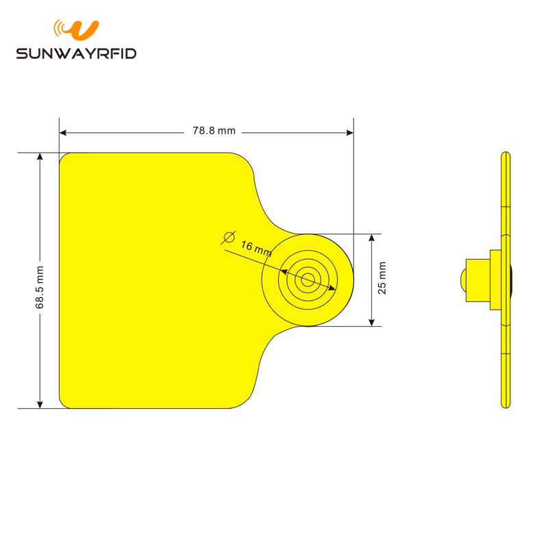 Etiqueta de oreja de vaca RFID RFID cow ear tag