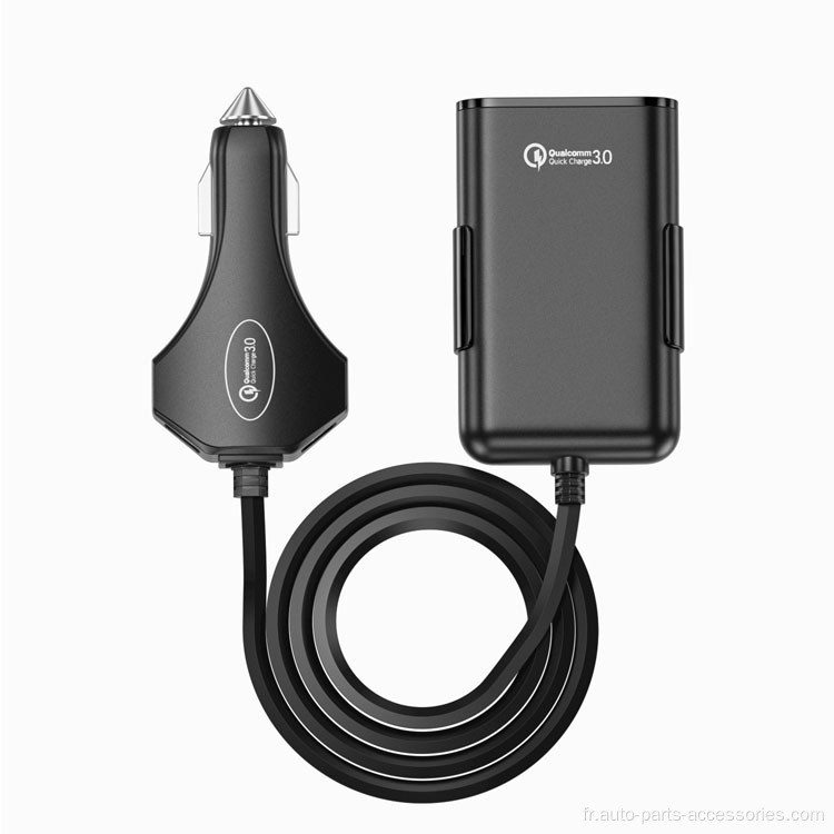 Chargeur de voiture USB multifonction portable Charge de batterie rapide