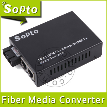 1550nm Fiber Converter 1X9 80km Qos Management Media Converter (SPM-E12T25-N80S)