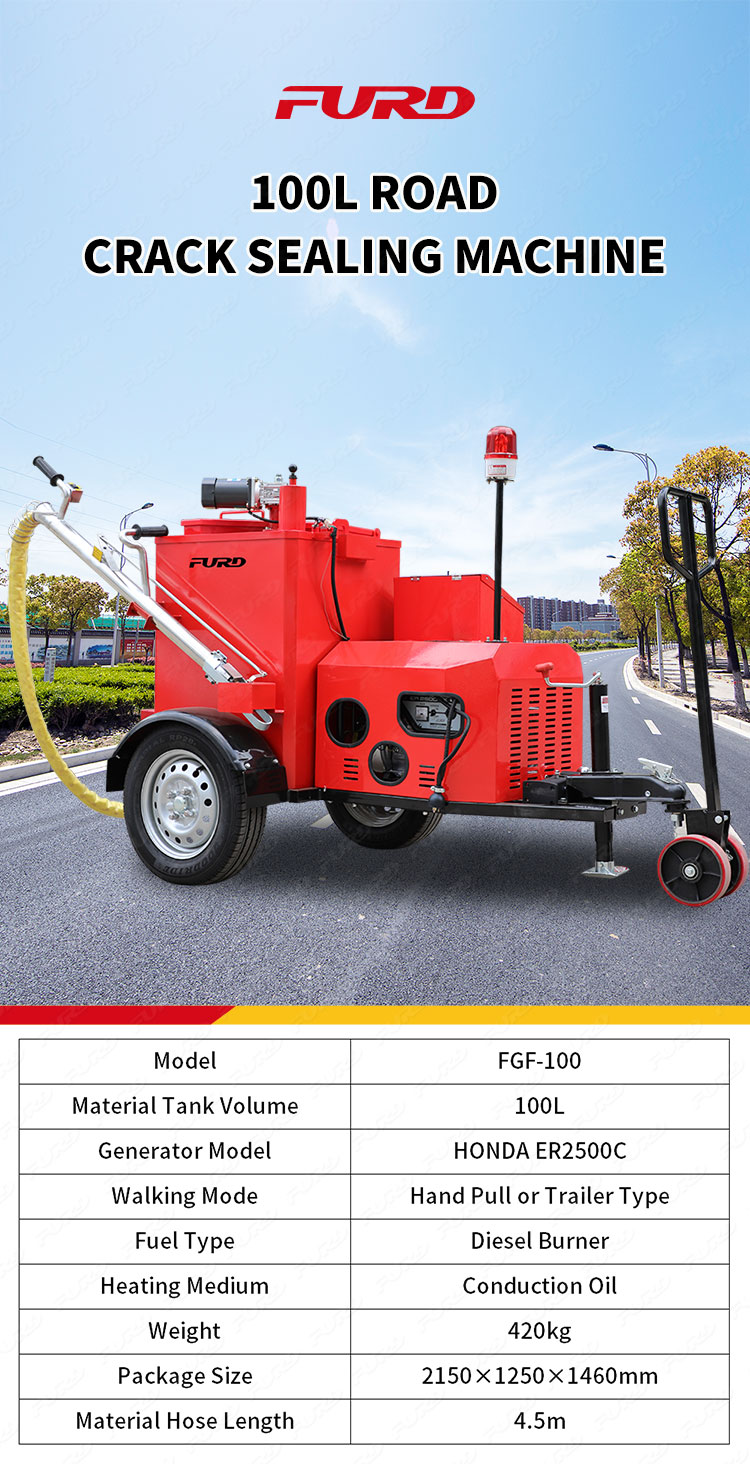 pavement asphalt crack sealing machine