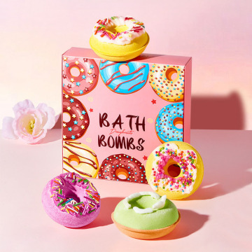 Donut Bath Bombs Set for Clean, Smooth, and Whiter Skin