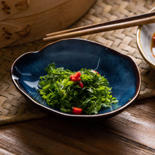 Ceramic Soy Sauce Dipping Dish - Porcelain Sushi Condiment Bowl