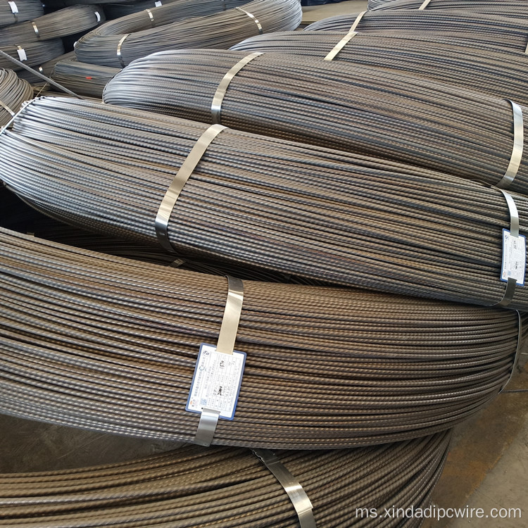 7mm PC Steel Strand Wire Rod Untuk Prestressing