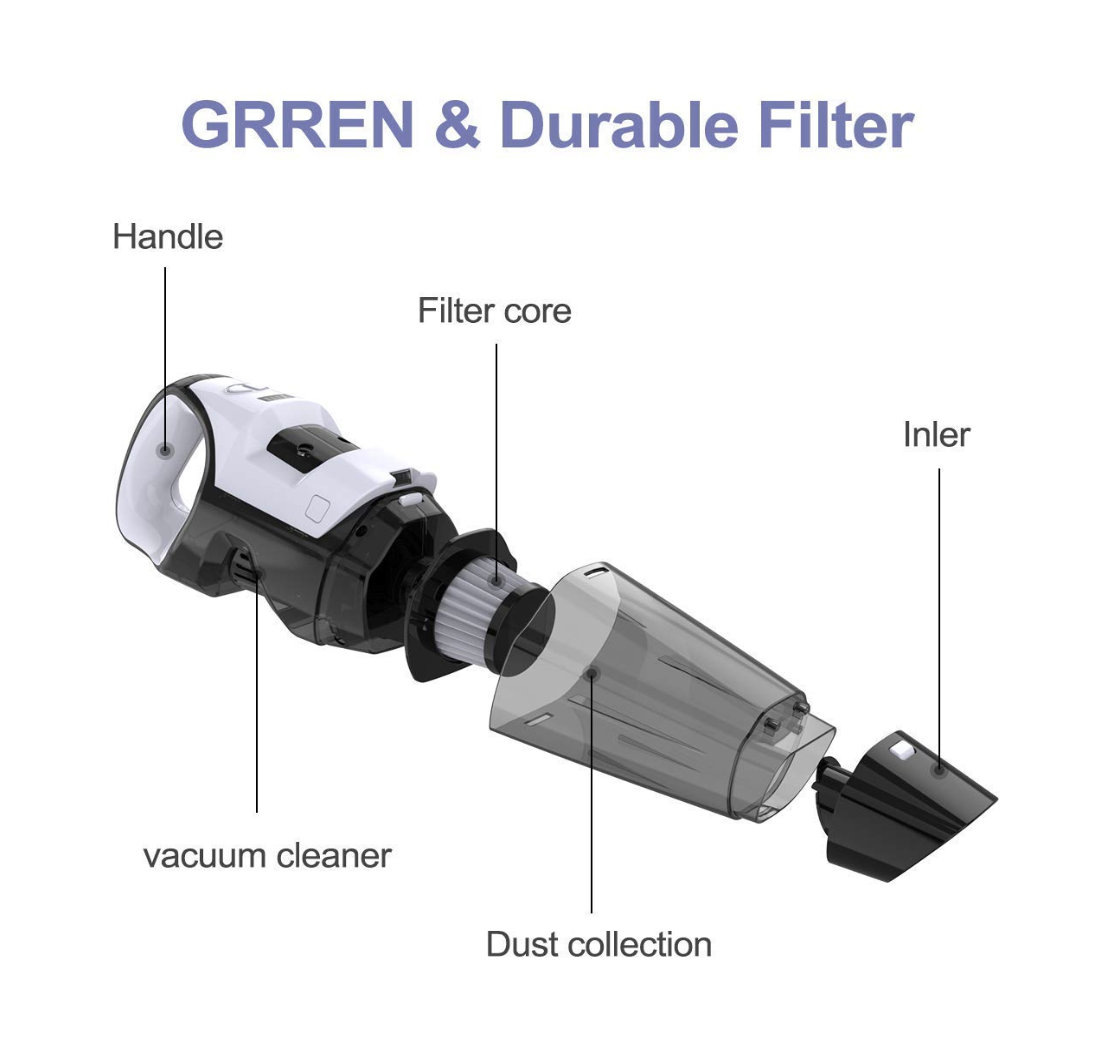 Good Quality Battery Operated Cordless Hand Vacuum Cleaner Cyclonic