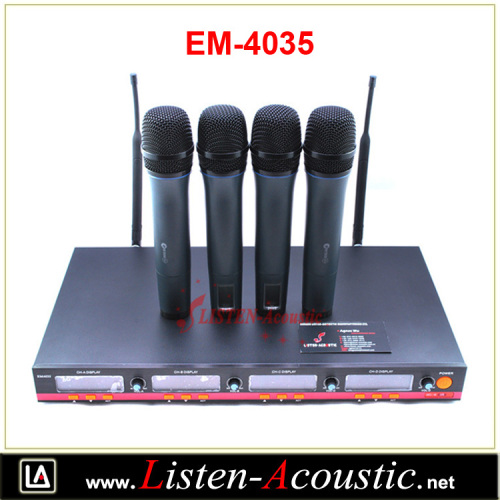 EM-4035 Professional Vocal Artist UHF Audio Wireless Microphone with Handle