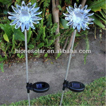 Sunflower solar change color garden stakes