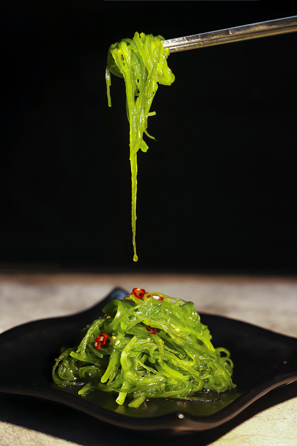 Seaweed salad asian