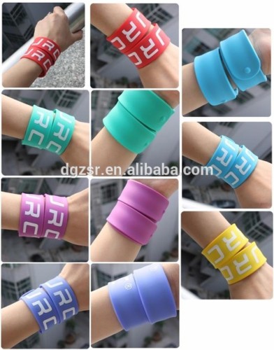 Popular silicone slap bracelet