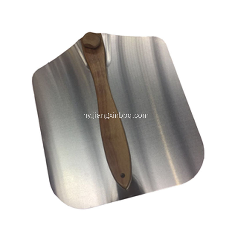 Aluminium Pizza Peel yokhala ndi Foldable Wood Handle