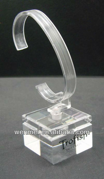 Clear acrylic wrist watch display stand